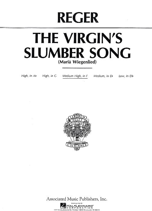 Max Reger: Virgin's Slumber Song Op.76 No.52 (F)