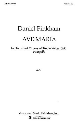 Daniel Pinkham: Ave Maria SA