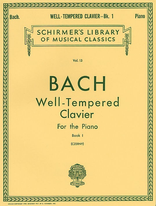 J.S Bach: Well-Tempered Clavier For The Piano Book I