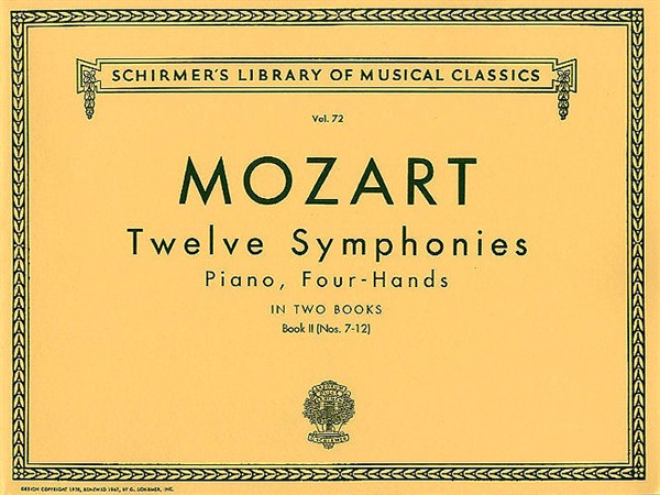 W.A. Mozart: Twelve Symphonies For Piano Duet Book 2