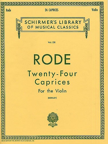 Pierre Rode: Twenty Four Caprices