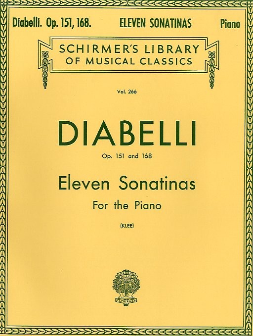 Anton Diabelli: Eleven Sonatinas For Piano 0p.151/168