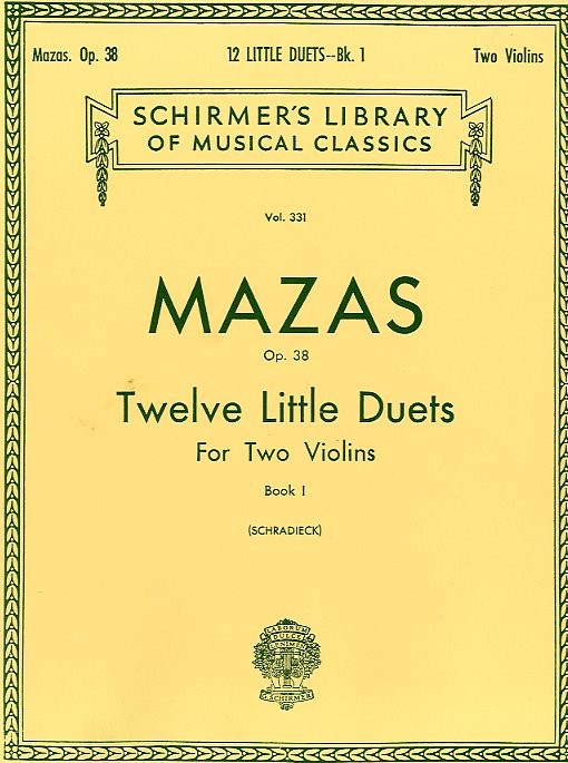 Jacques F. Mazas: Twelve Little Duets Op.38 Book 1