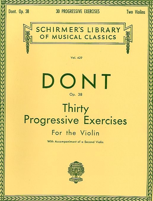 Jacques Dont: Thirty Progressive Exercises For The Violin Op.38