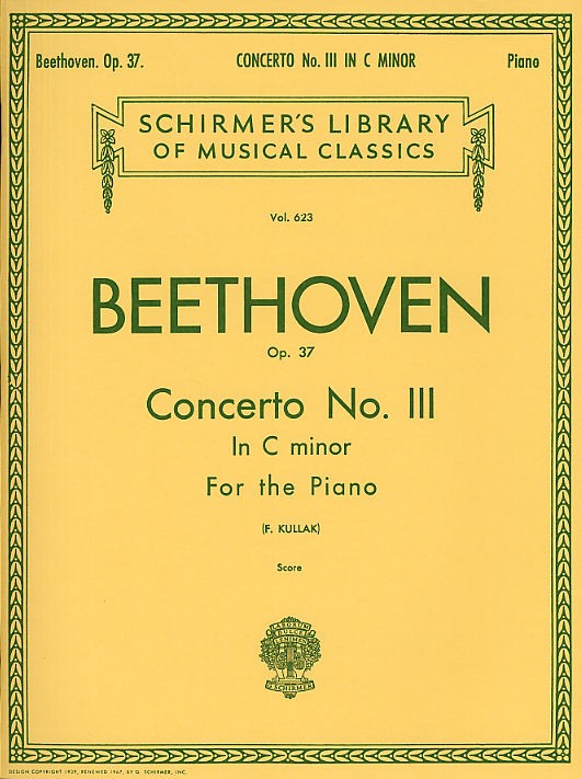 Beethoven: Piano Concerto No.3 In C Minor Op.37 (2 Piano Score)