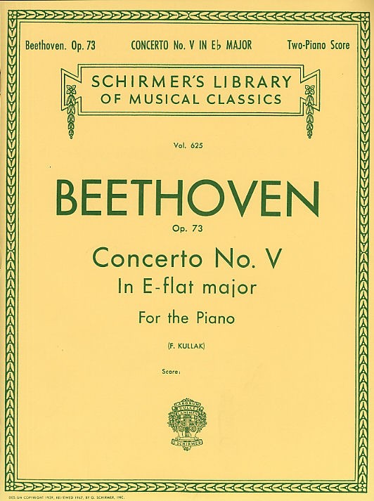 Ludwig Van Beethoven: Concerto No.5 In E-Flat 'Emperor' Op.73 (2 Piano Score)