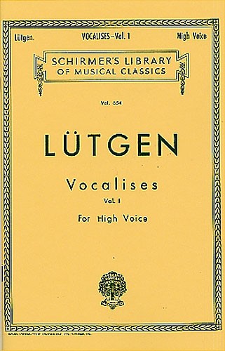 Vocalises Book 1 (High Voice)- 20 Daily Exercises