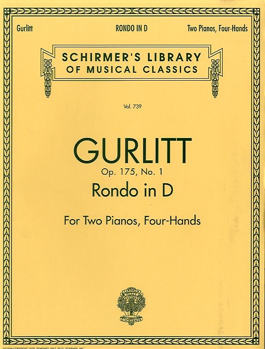 Cornelius Gurlitt: Rondo In D Op.175 No.1 (2 Pianos)