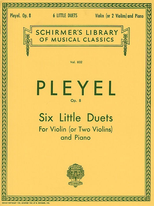 Ignaz Pleyel: Six Little Duets For Violin and Piano Op.8