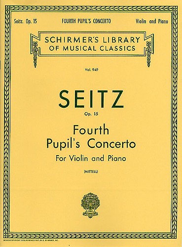 Friedrich Seitz: Pupil's Violin Concerto No.4 In D Op.15 (Violin/Piano)