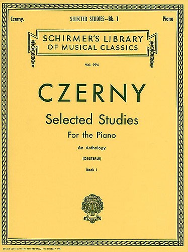 Carl Czerny: Selected Studies For The Piano - Book 1