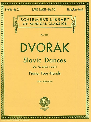 Antonin Dvorak: Slavonic Dances Op.72 Books 1 and 2 (Piano Duet)