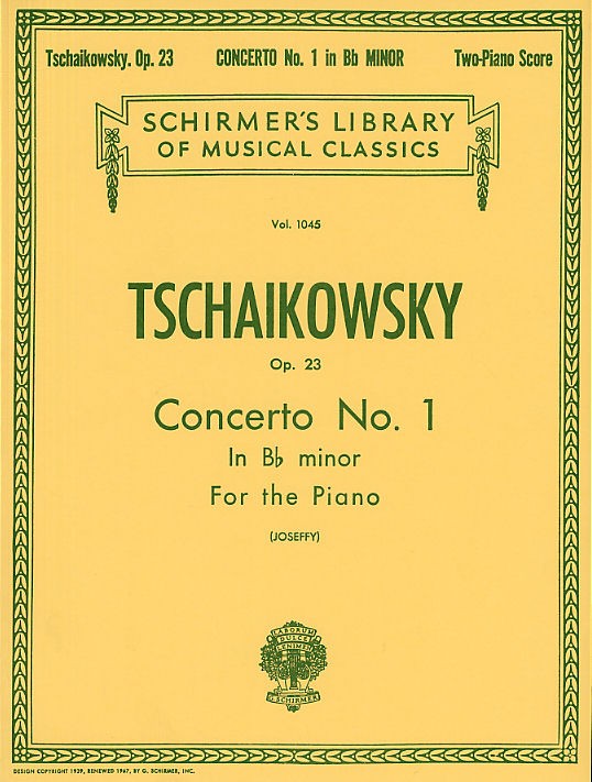 Pyotr Ilyich Tchaikovsky: Piano Concerto No.1 In B Flat Minor Op.23 (2 Piano Sco