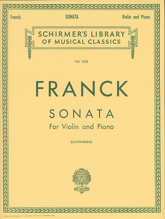 Cesar Franck: Sonata In A For Violin And Piano