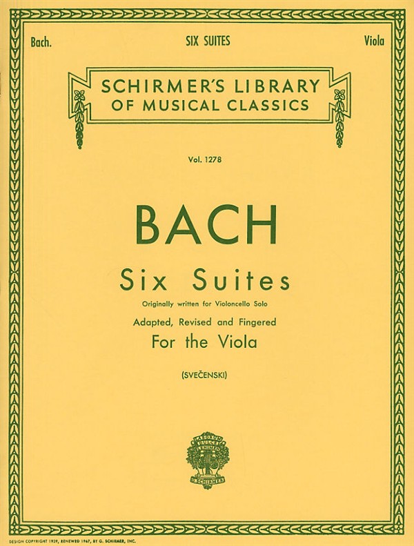 J.S. Bach: Six Suites For The Viola