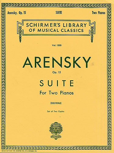 Anton Arensky: Suite for Two Pianos Op.15