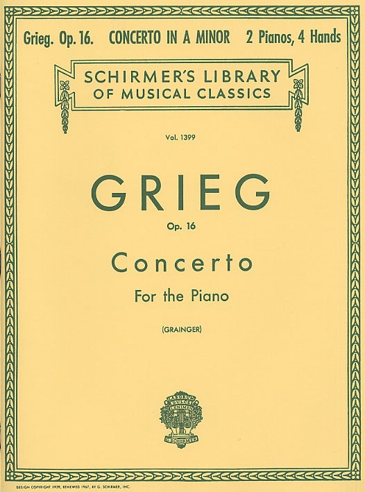 Edvard Grieg: Piano Concerto In A Minor Op.16 (Two Pianos)
