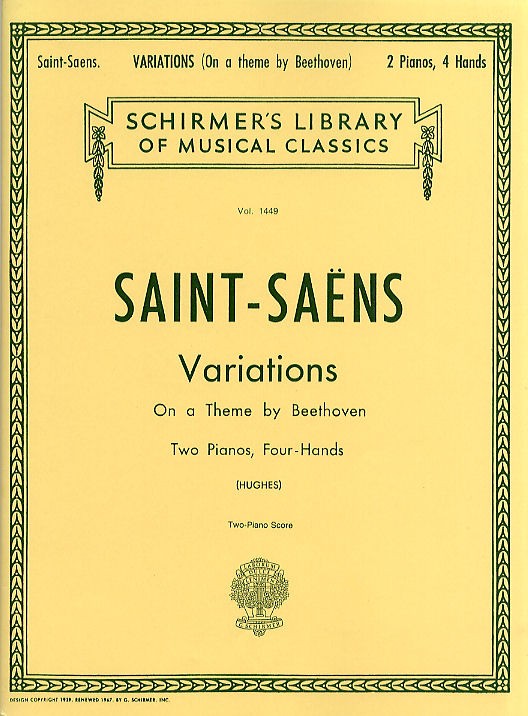 Camille Saint-Saens: Variations On A Theme By Beethoven Op.35