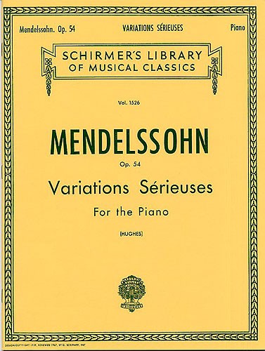 Felix Mendelssohn: Variations Serieuses Op.54