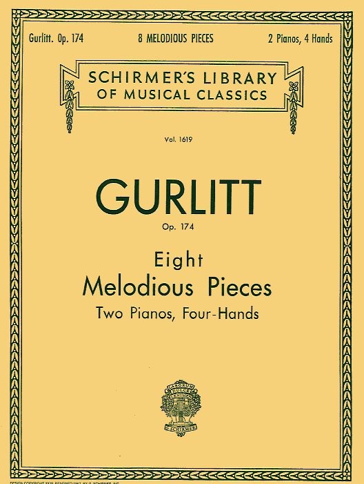 Cornelius Gurlitt: Eight Melodious Pieces Op.174 (2 Pianos)