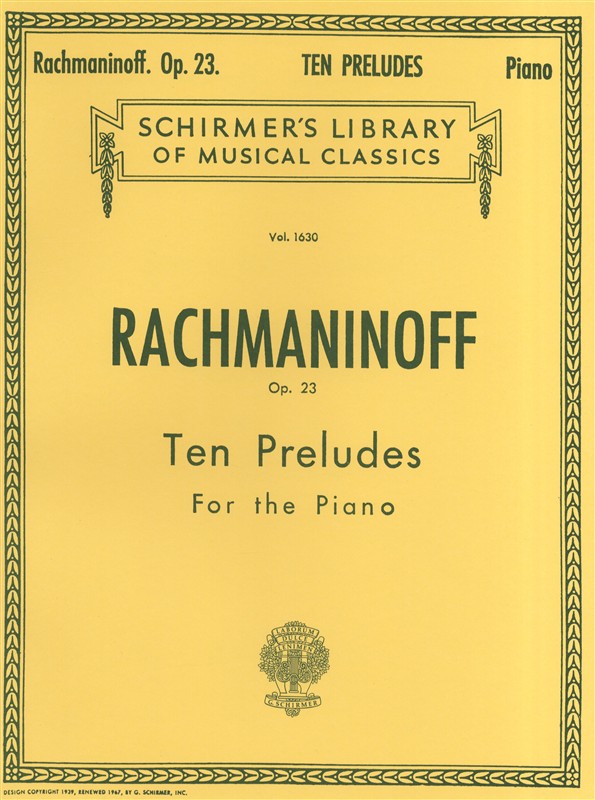 Sergei Rachmaninov: Ten Preludes For Piano Op.23