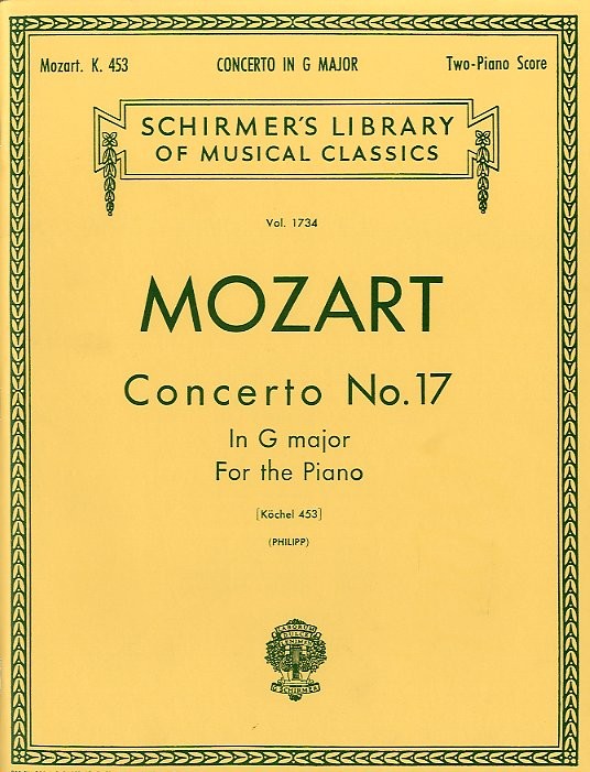 W.A. Mozart: Piano Concerto No.17 In G K.453 (2 Piano Score)