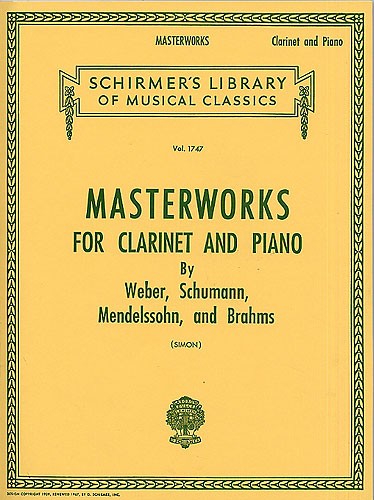 Masterworks For Clarinet And Piano