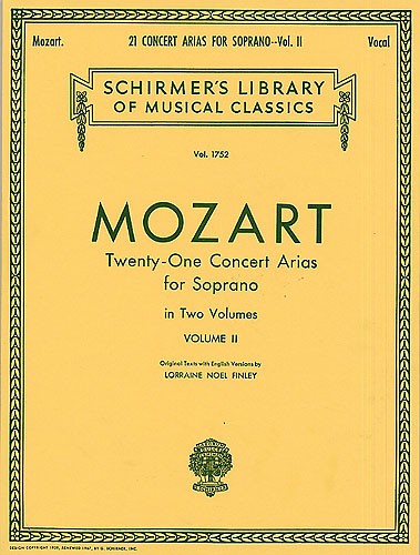 W.A. Mozart: Twenty-One Concert Arias For Soprano Volume II