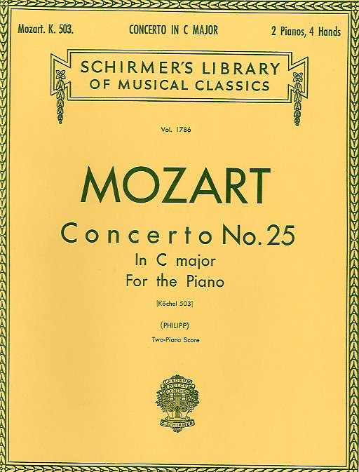 W.A. Mozart: Piano Concerto No.25 In C K.503 (2 Piano Score)