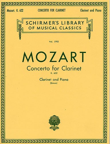W.A. Mozart: Clarinet Concerto K.622 (Clarinet/Piano)