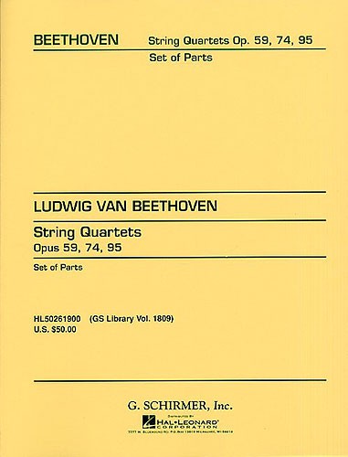 Beethoven: String Quartets Op.59, Op.74 And Op.95 (Parts)