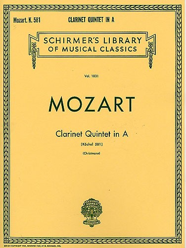 W.A. Mozart: Clarinet Quintet In A 'Stadler' K.581 (Parts)
