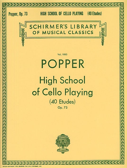 David Popper: High School Of Cello Playing Opus. 73