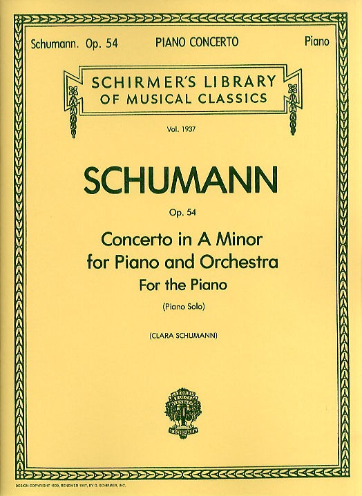 Robert Schumann: Piano Concerto In A Minor Op.54 (Solo Part)