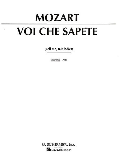 W.A. Mozart: Voi Che Sapete (The Marriage of Figaro) - High Voice