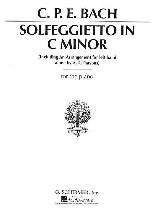 C.P.E. Bach: Solfeggietto In C Minor (Two Versions)