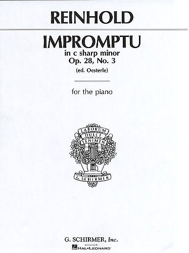 Hugo Reinhold: Impromptu In C Sharp Minor Op.28 No.3
