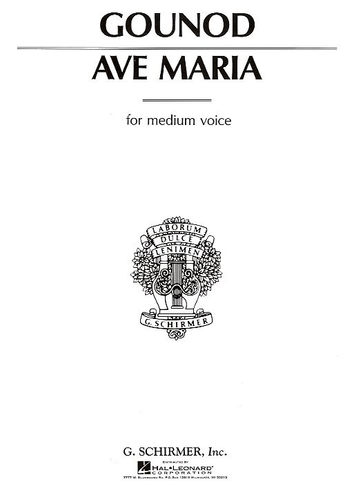 Charles Gounod: Ave Maria In F (Medium Voice/Cello)