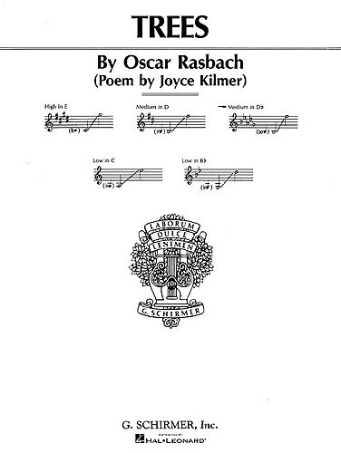 Oscar Rasbach: Trees (Medium-Low Voice)