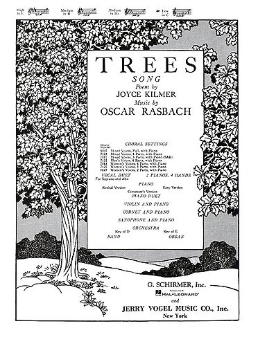 Oscar Rasbach: Trees (Low Voice)