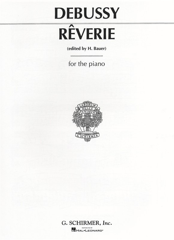 Claude Debussy: Reverie (Piano)