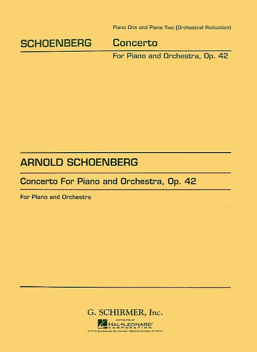 Arnold Schoenberg: Piano Concerto Op.42 (2 Piano Score)