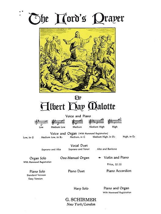 Albert Hay Malotte: The Lord's Prayer (Violin/Piano)