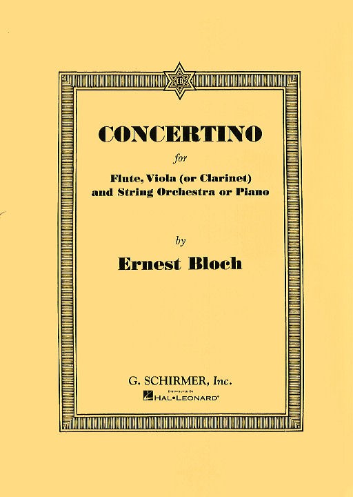 Ernest Bloch: Concertino