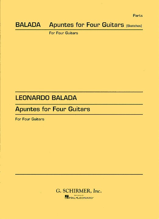 Leonardo Balada: Apuntes (Sketches)