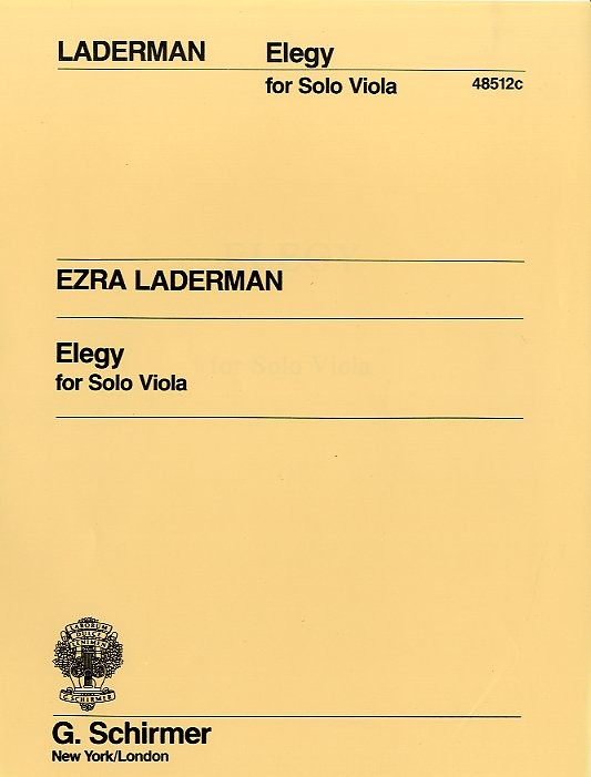 Ezra Laderman: Elegy For Solo Viola