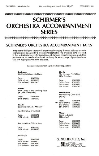 Felix Mendelssohn: He, Watching Over Israel (Elijah) SSTB