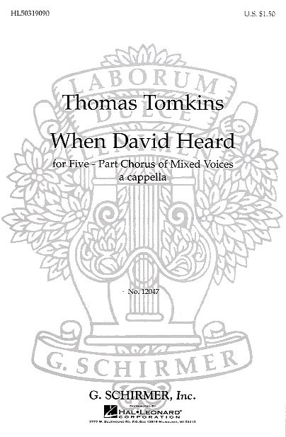 Thomas Tomkins: When David Heard (Deller)