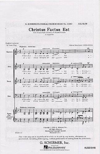 Anton Bruckner: Christus Factus Est (III)