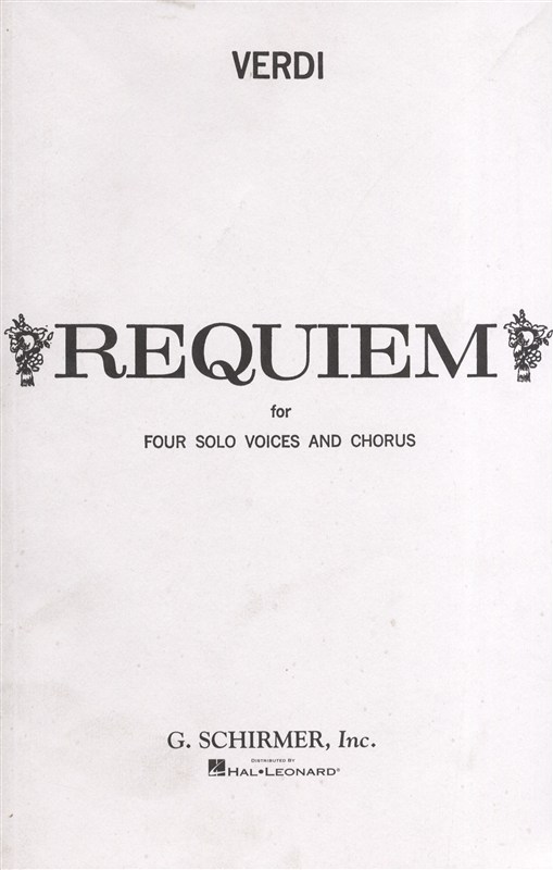 Giuseppe Verdi: Messa Di Requiem (Vocal Score)